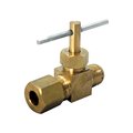 Swivel Pro Series 0.37 x 0.25 in. Dia. Brass Straight Needle Valve, 5PK SW612107